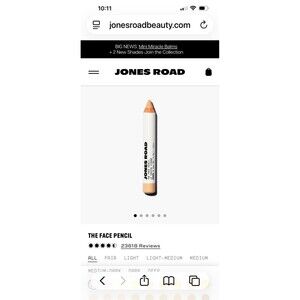 Jones Road Beauty The Face Pencil in Shade 2 NWOB